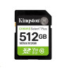 Kingston paměťová karta 512GB Canvas Select Plus Gen 3 SDXC 150R U1 UHS-I C10 V10