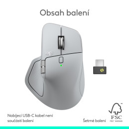 Logitech MX Master 4 - PALE GREY - EMEA