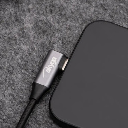 Akyga kabel USB A + USB type C mesh, 30cm
