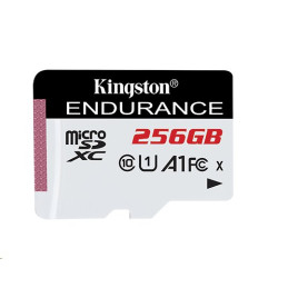 Kingston paměťová karta 256GB Endurance microSDXC UHS-I C10 A1 (čtení/zápis: 95/45MB/s)