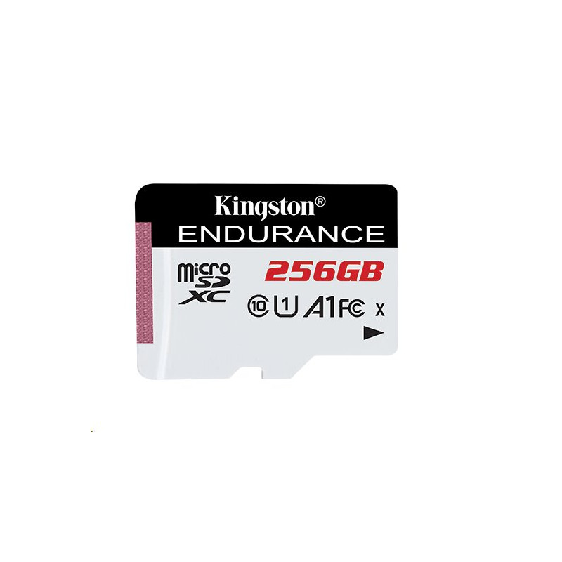 Kingston paměťová karta 256GB Endurance microSDXC UHS-I C10 A1 (čtení/zápis: 95/45MB/s)