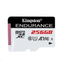 Kingston paměťová karta 256GB Endurance microSDXC UHS-I C10 A1 (čtení/zápis: 95/45MB/s)