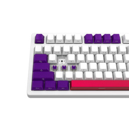 LORGAR Klávesnice KBP70TKLW, TKL mechanická, 75%, bezdrátová herní, bílá, CS