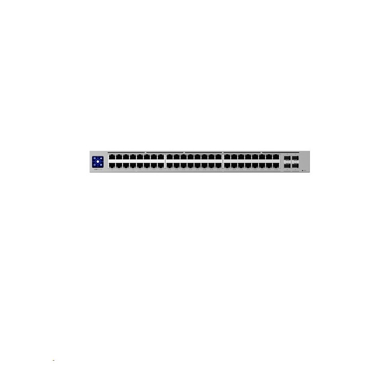 Ubiquiti Professional-grade, 48-port Layer 3 Etherlighting™ switch with (16) 2.5 GbE, (32) 10 GbE, and (4) 25G SFP28 por