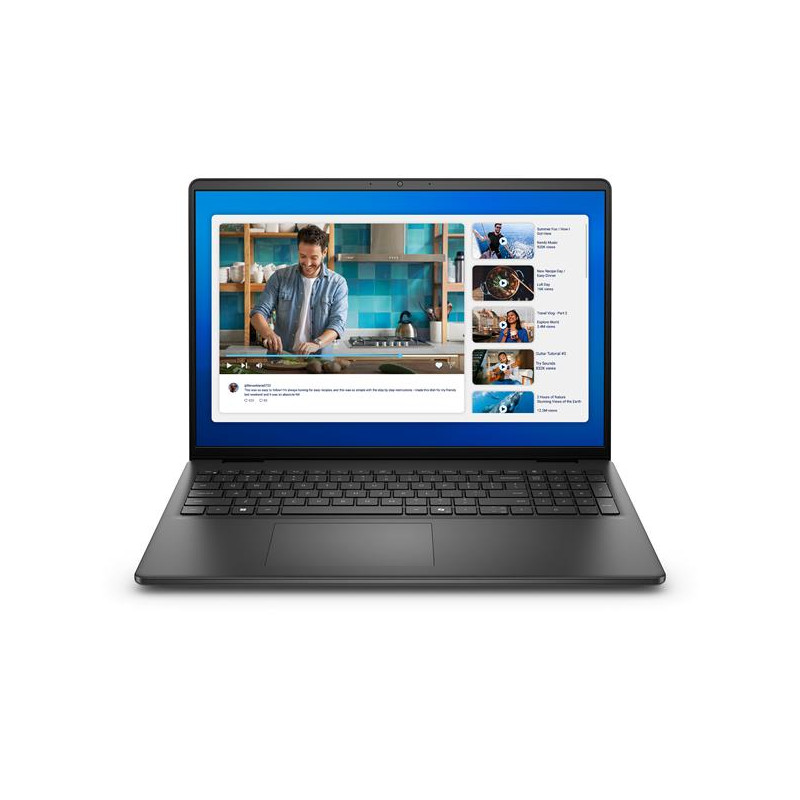 Dell 16 DC16250/C5-120U/8GB/512GB SSD/16" FHD+/Integrated/FgrPr/3 Cell/65W/WLAN/Backlit Kb/W11 Pro/3Y ProSpt