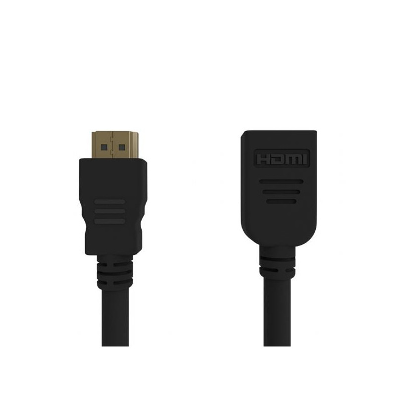 Gembird kábel HDMI (M) na HDMI (F) High speed, s Ethernetom, predlžovací, 0,5 m, čierny