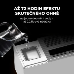 AENO FH1S Chytré Topení,konvekce + efekt plamene, 2000W, Bílá