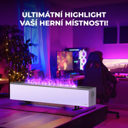 AENO FH1S Chytré Topení,konvekce + efekt plamene, 2000W, Bílá