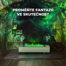 AENO FH1S Chytré Topení,konvekce + efekt plamene, 2000W, Bílá
