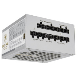 COUGAR PC zdroj GEX X2 1000W SNOW 80+ Gold, modulární (PCI-e 5.0 GPU 12+4 Pin)