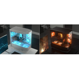 COUGAR ventilátor C140 ARGB black REVERSE BALDE 140mm lightning & power management control