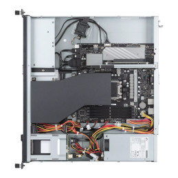 WS ASUS EC Pro ER100A B6, AM5, 4xDDR5, 1xPCIe 5.0, 2x2.5" HS, 2x2.5"SATA/U.2 NVMe, M.2, 1x1Gb+2x2.5Gb LAN, 500W, Rack 1U