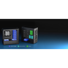 SilverStone SETA H2, Full Tower skříň, až E-ATX/SSI-EEB, podpora až 12x 3,5"/15x 2,5" disků, ocel, černá