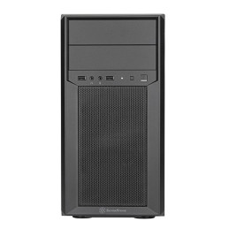SilverStone FARA 313, kompaktní Micro-ATX skříň, 2x USB 3.0, GPU až 354mm, ocel, černá