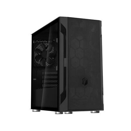 SilverStone FARA H1MB-G, Micro-ATX skříň, Honeycomb vzor, tvrzené sklo, černá