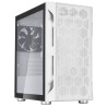 SilverStone FARA H1MW-G, Micro-ATX skříň, Honeycomb vzor, tvrzené sklo, bílá
