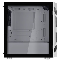 SilverStone FARA H1MW-G, Micro-ATX skříň, Honeycomb vzor, tvrzené sklo, bílá