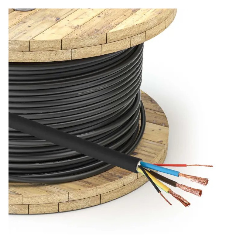 Akyga Napájecí kabel CU 3x6mm2 + 2x0,75mm2 1fázový 32A 450/750V, mětráž