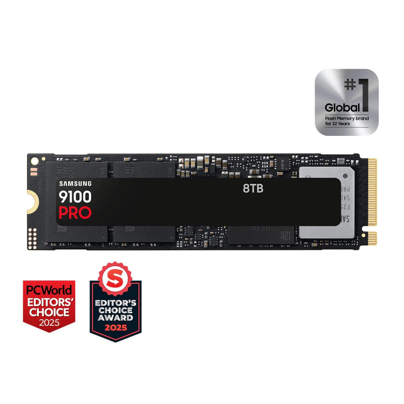 Samsung SSD 8TB 9100 PRO PCIe 5.0 NVMe M.2 (č/z: 14800/13400MB/s)