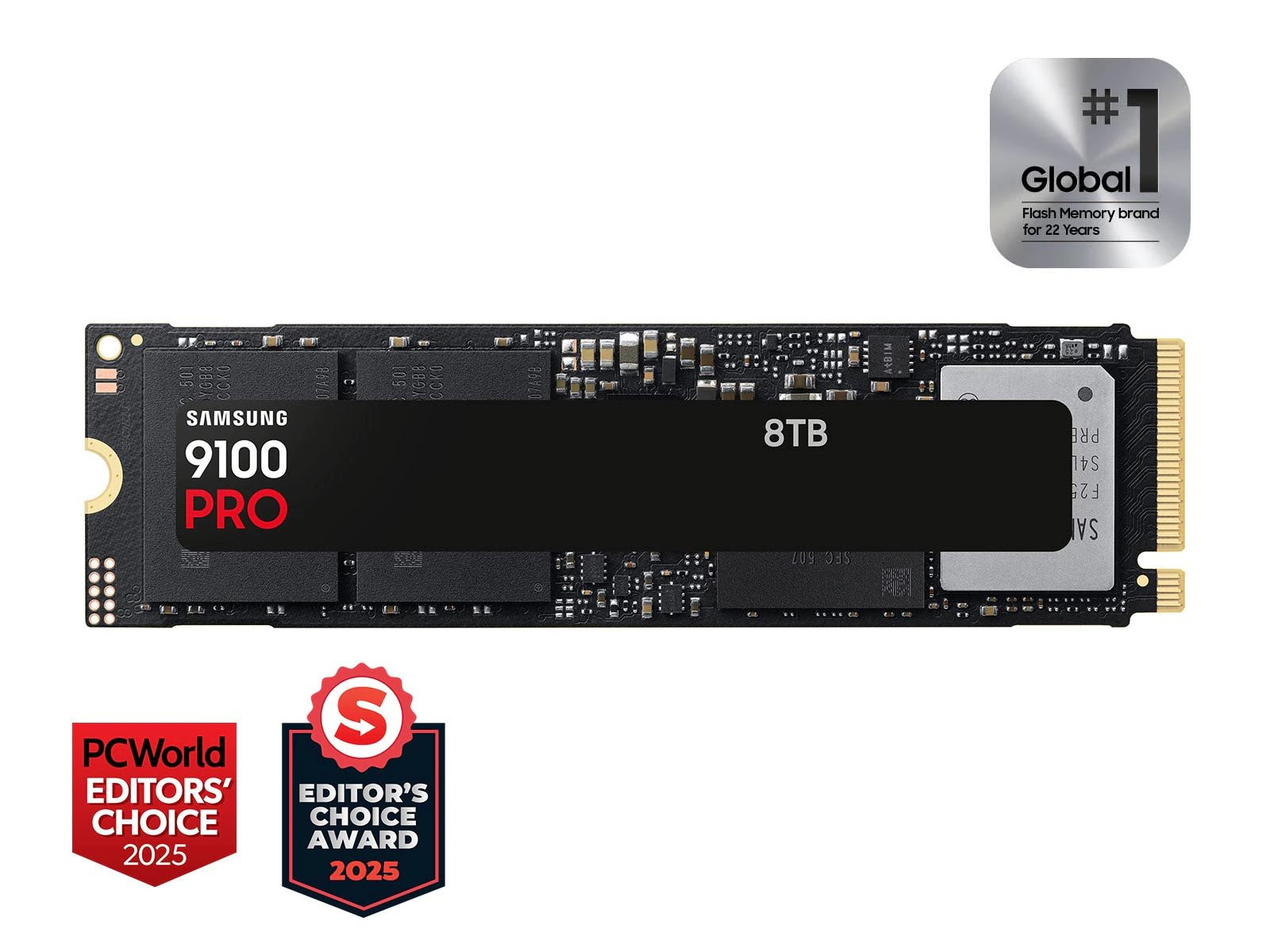 Samsung SSD 8TB 9100 PRO PCIe 5.0 NVMe M.2 (č/z: 14800/13400MB/s)