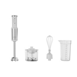 Tyčový mixér HB4W - 1200W, 9000 - 14500 ot./min, šlehač, sekáček, nádoba, Bílá
