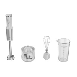 Tyčový mixér HB4W - 1200W, 9000 - 14500 ot./min, šlehač, sekáček, nádoba, Bílá