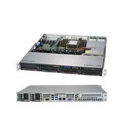 SUPERMICRO 1U server CSE-813MFTQC-R407CB, Ryzen 9 7900X CPU, SNK-P0076V, Workstation, Micro-ATX, 2x 32GB DDR5-4800, 1U I