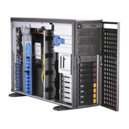 SUPERMICRO 4U server SYS-740GP-TNRT, 2x ICX 6336Y CPU, 16x 16GB DDR4-3200, SSD M2 NVMe PCIe4 960GB, SSD 2.5" NVMe PCIe4