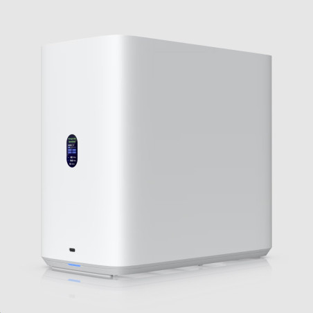 Ubiquiti UniFi čtyřšachtové síťové úložiště NAS, 2.5 GbE, USB-C, bílé provedení