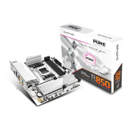 MB SAPPHIRE PURE B850M WIFI /AM5/4xDDR5/WF6+BT5.3/HDMI/DP/mATX/White