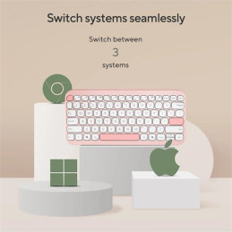 ASUS Marshmallow KW100 Copilot version - bezdrôtová klávesnica, Pink, CZ/SK