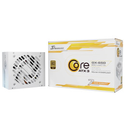 Zdroj Seasonic CORE GX White ATX 3.1 - 650W, 80+ Gold, modular