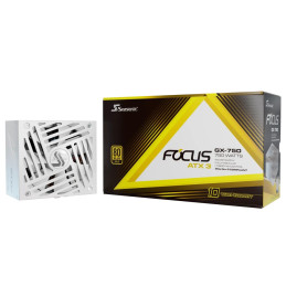 Zdroj Seasonic FOCUS GX White ATX 3.1 - 750W, 80+ Gold, modular