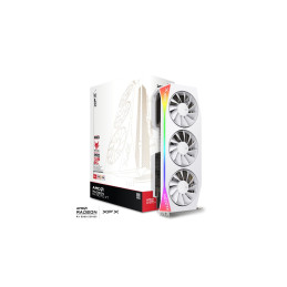 VGA XFX Mercury AMD Radeon RX 9070XT OC 16GB GDDR6, Gaming Edition RGB, White