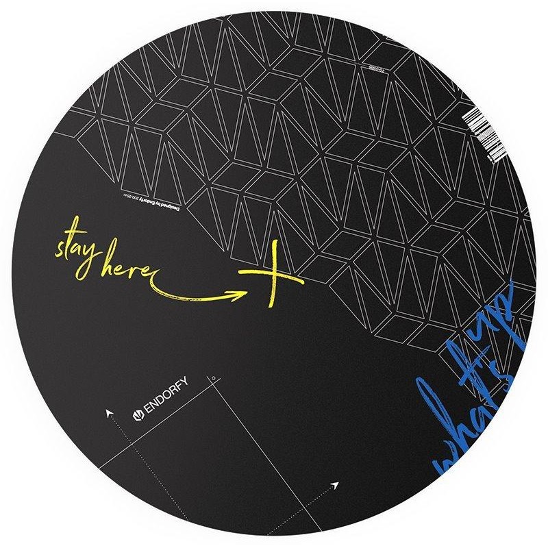 POŠKOZENÝ OBAL - Endorfy ochranná podložka pod židli FP110C / kulatá / průměr 110cm / černá