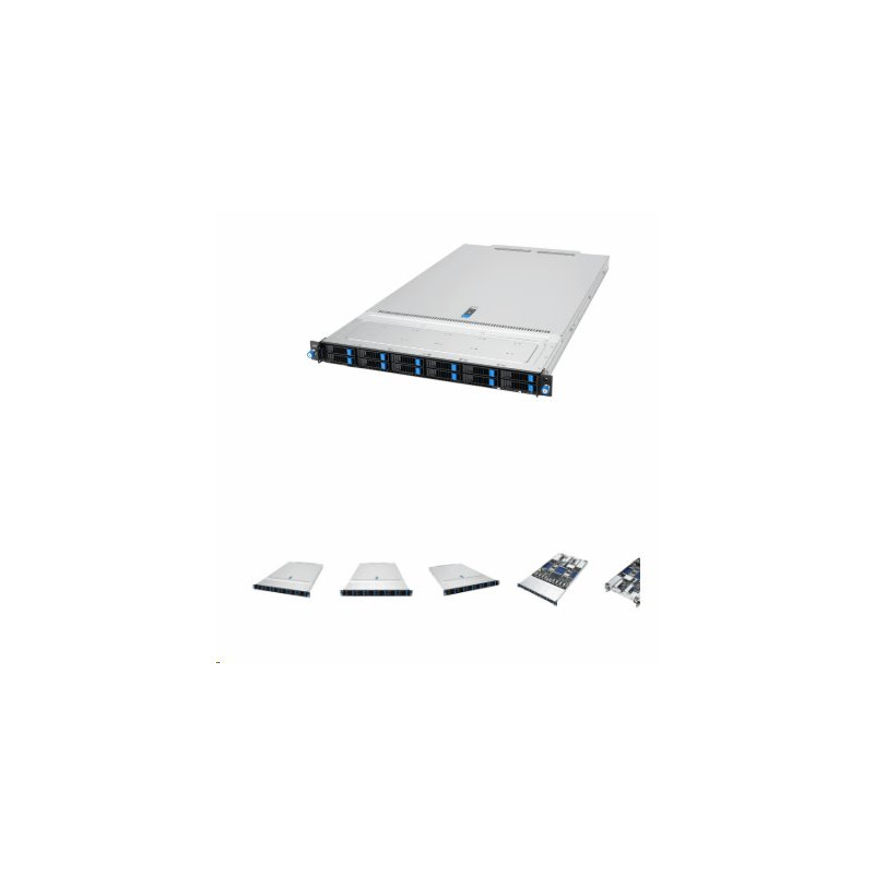 ASUS 1U Intel SR 2x LGA 4710 32x DDR5 , 12 2.5" SATA/SAS/12xNVMe 2x2000W 80