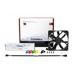 Noctua ventilátor NF-S12A PWM chromax.black.swap