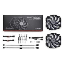 Noctua ventilátor NF-A14x25r G2 PWM Sx2-PP chromax.black