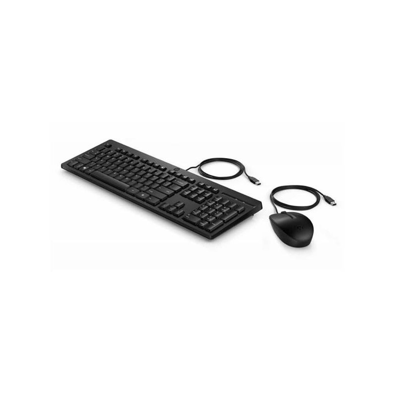 USB klávesnica a myš HP 225 - čierna