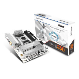MB SAPPHIRE PURE B850A WIFI7 /AM5/4xDDR5/M.2/W7+BT5.4/W7+BT5.4/HDMI/DP/ATX/White