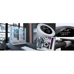 COUGAR chlazení POSEIDON VISTEK ARGB 360 AIO vodní white