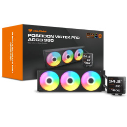 COUGAR chlazení POSEIDON VISTEK Pro ARGB 360 AIO vodní black
