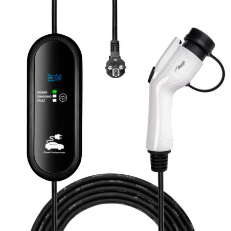 Akyga AK-EC-23 nabíječka pro elektromobily, GB/T, 1-fázová 16A, 3,8kW, IP54, samec
