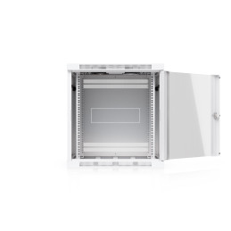 Ubiquiti UniFi 12U nástěnný rackový rozvaděč, hloubka 600 mm, skleněné dveře