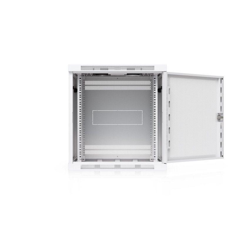 Ubiquiti UniFi 12U nástěnný rackový rozvaděč, hloubka 600 mm, perforované dveře