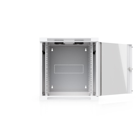 Ubiquiti UniFi 12U nástěnný rackový rozvaděč, výklopný, skleněné dveře