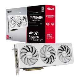 VGA ASUS Prime Radeon RX 9070 XT 16GB GDDR6 White OC