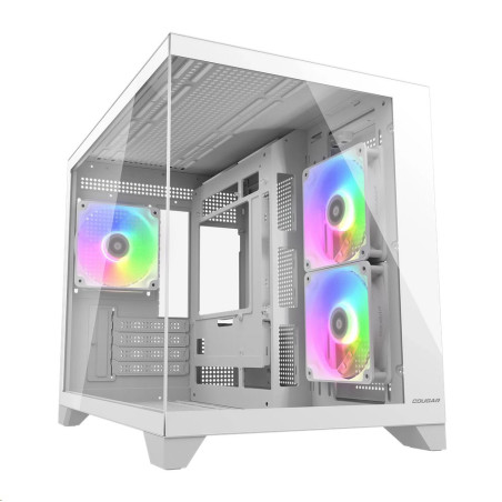 COUGAR PC skříň FV150 RGB White Mini tower