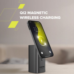 CANYON Qi2 magnetic power bank OnPower 150 15000mAh Aluminium Dark grey