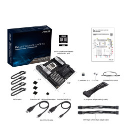 MB ASUS Pro WS WRX90E-SAGE SE /sTR5/8xDDR5/M.2/DP/D-Sub/E-ATX